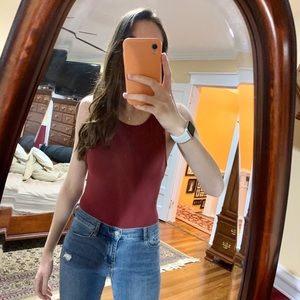 Red Windsor bodysuit